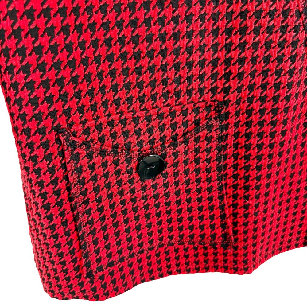 Calessa Medium Red Wearable Art Christmas Blouse … - image 6